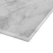 Planche À Découper Marbre Moderne Et Bois Nom De Famille Monogramme (Coin)