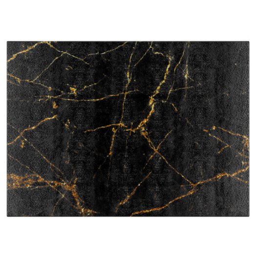 Planche À Découper Marbre noir d'or (Devant)
