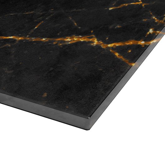 Planche À Découper Marbre noir d'or (Coin)