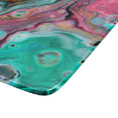 Planche À Découper Marbre rose et vert (Coin)