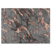 Planche À Découper Marbre rose gris or design moderne (Devant)