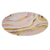 Planche À Découper Marbre rose or : Design luxueux. (Coin)