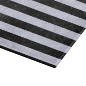 PLANCHE À DÉCOUPER MARBRE STRIPES2 NOIR ET MARBRE BLANC (Coin)