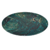 Planche À Découper Marbre vert foncé : texture luxueuse. (Coin)