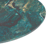 Planche À Découper Marbre vert foncé : texture luxueuse. (Coin)