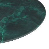 Planche À Découper Marbre vert foncé, texture transparente. (Coin)