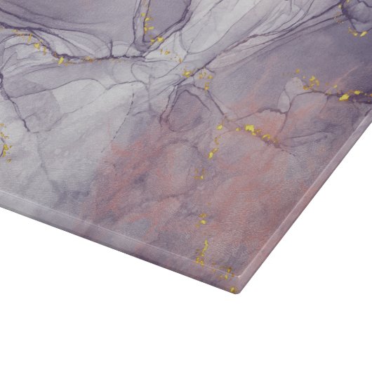 Planche À Découper Marbre violet et or (Coin)