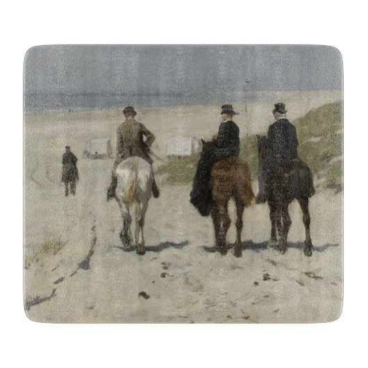 Planche À Découper Marche du matin à cheval sur la plage (par Anton M (Devant)