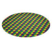 Planche À Découper Mardi Gras Diamonds : Motif festif dynamique (Coin)