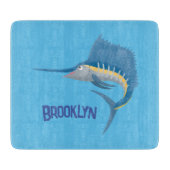 Planche À Découper Marée de plaisance de l'espadon (Devant)