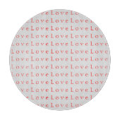 Planche À Découper Mariage d'amour rouge unique élégant (Devant)