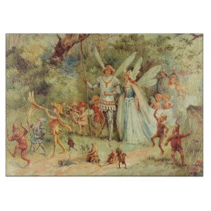 Planche À Découper Mariage de Thumbelina et du Prince, Contes de Fées