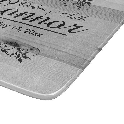 Planche À Découper Mariage ou anniversaire de mariage et de chambre | (Coin)