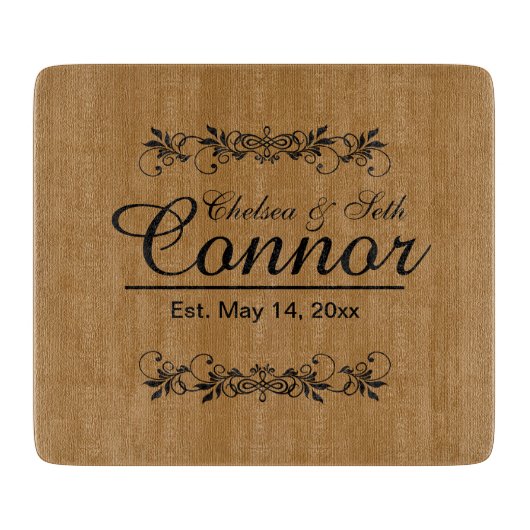 Planche À Découper Mariage ou anniversaire de mariage et de mariage| (Devant)