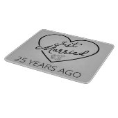 Planche À Découper Marié Il Y A 25 Ans III (Coin)