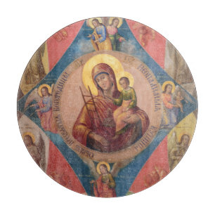 Planche À Découper Marie, Jésus Et Les Anges