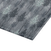 Planche À Découper Marine Bleu Blanc et Faux Parties scintillant Arbr (Coin)