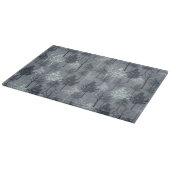 Planche À Découper Marine Bleu Blanc et Faux Parties scintillant Arbr (Coin)