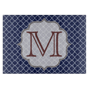 Planche À Découper Marine Bleu Quarterfoil Latti Panneau de découpe e