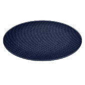 Planche À Découper Marine Blue Automotive Carbon Fiber Tressage d'imp (Coin)