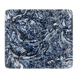 Planche À Découper Marine Blue Nature Motif Abstrait