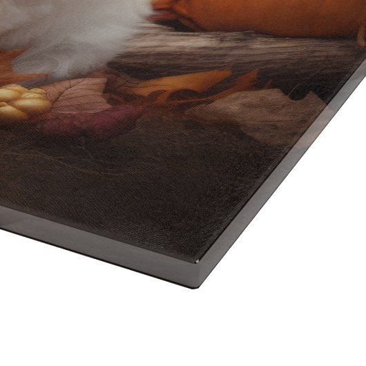 Planche À Découper Marionnette maltaise Automne Citrouille délice (Coin)