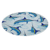 Planche À Découper Marlin Bleu Jaillissant de l'Océan (Coin)