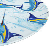Planche À Découper Marlin Bleu Jaillissant de l'Océan (Coin)
