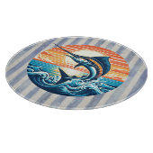 Planche À Découper Marlin coucher de soleil côtier/nautique/plage per (Coin)
