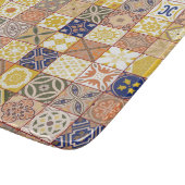Planche À Découper Marocain carrelage jaune et bleu (Coin)