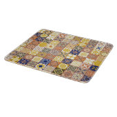 Planche À Découper Marocain carrelage jaune et bleu (Coin)