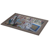 Planche à découper marron Ajoutez votre propre pho (Coin)