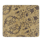Planche À Découper Marron Design à motifs multi-texturés (Devant)