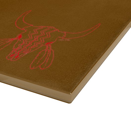 Planche à découper marron Red Ghost Dance Buffalo (Coin)