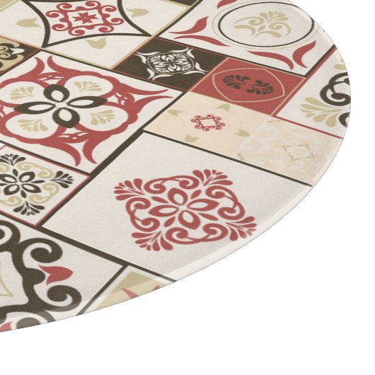 Planche À Découper Marsala Marsala Marsala Motif en Carrelage (Coin)