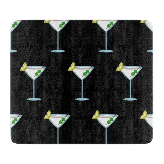 Planche À Découper Martini Amateurs De Cocktail Bar De Verre Alcool (Devant)