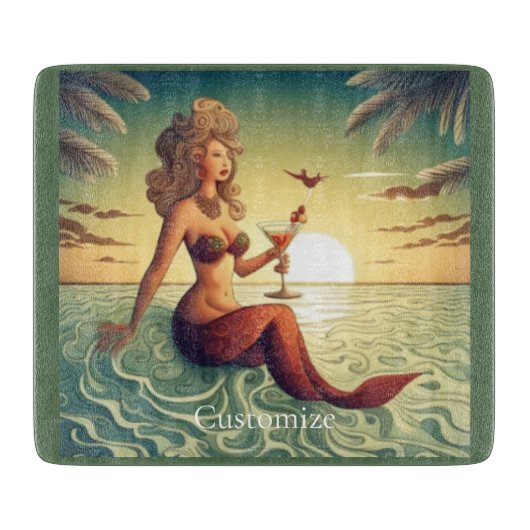 Planche À Découper Martini Classy Mermaid Thunder_Cove (Devant)