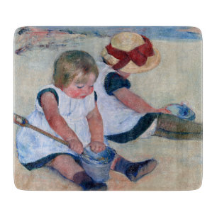 Planche À Découper Mary Cassatt Enfants Jouant sur la Plage 1884