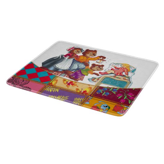 Planche À Découper Masha et 3 ours (Coin)