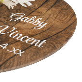 Planche À Découper Mason Jar et White Daisies Country Barn Mariage (Coin)