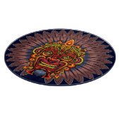 Planche À Découper Masque rituel du roi guerrier tribal (Coin)