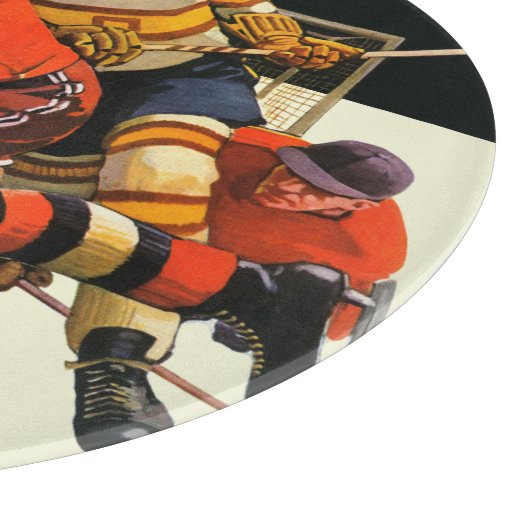 Planche À Découper Match de hockey sur glace (Coin)