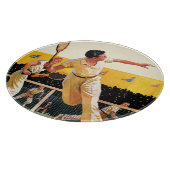 Planche À Découper Match de tennis double (Coin)