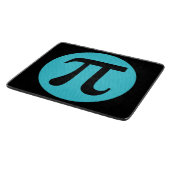 Planche À Découper Math geek symbole Pi, bleu sur noir (Coin)
