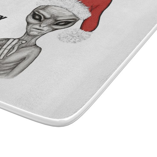 Planche À Découper Mauvais Alien, Lourds Noël ! (Coin)