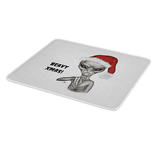 Planche À Découper Mauvais Alien, Lourds Noël ! (Coin)