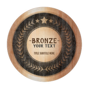 Planche À Découper MÉDAILLE Bronze Champion DIY IMPRESSION PERSONNALI