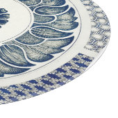 Planche À Découper Médaillon Chinois : Chinoiserie Bleu Indigo (Coin)