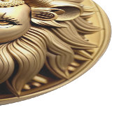 Planche À Découper Médaillon Lion d'Or avec Couronne (Coin)