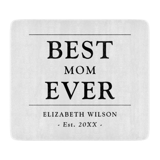 Planche À Découper Meilleur Cadeau de Maman (Devant)